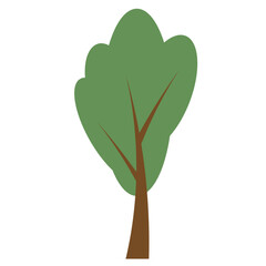 Tree Flat Illustration Vector
