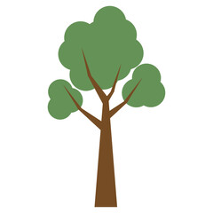 Tree Flat Illustration Vector