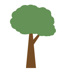 Tree Flat Illustration Vector