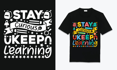 Welcome Back To School Vibes Colorful T-shirt Design