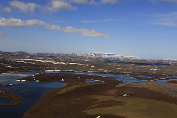 Mývatn is a shallow lake located in an area of active volcanism in northern Iceland, near the...
