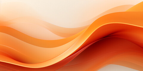 Abstract background with waves orange - created with AI