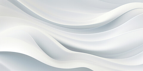 Obraz premium Abstrakter Hintergrund mit Wellen Weiß - mit KI erstellt 