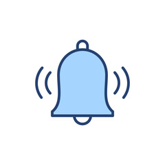 Bell icon vector. Notification sign and symbol for web site design