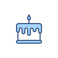 Cake icon vector. Cake sign and symbol. Birthday cake icon