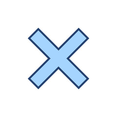 Obraz premium Close icon vector. Delete sign and symbol. cross sign