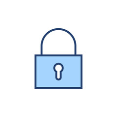 Lock icon vector. Padlock sign and symbol. Encryption icon. Security symbol