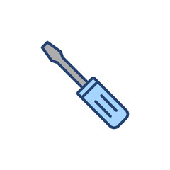 Screwdriver icon vector.tools sign and symbol