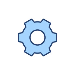 Setting icon vector. Cog sign and symbol. Gear Sign