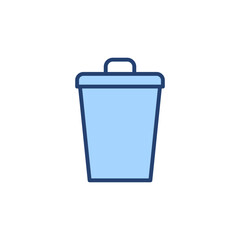 Trash icon vector. trash can icon. delete sign and symbol.