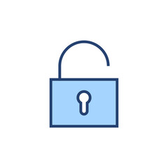 Unlock icon vector. Unlock sign and symbol. unlocked padlock icon