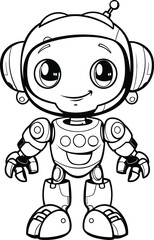Transformation Robot coloring pages vector animals