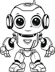 Transformation Robot coloring pages vector animals