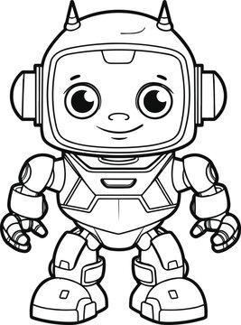 Transformation Robot coloring pages vector animals