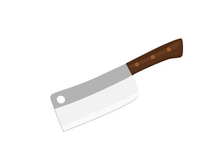 Chopping knife on a white background.