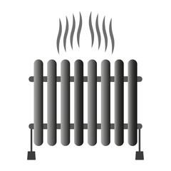 Radiator icon. Vector illustration. EPS 10.