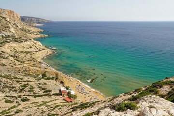 Red Beach in Matala, Crete