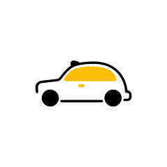 simple taxi car transportation logo vector illustration template design