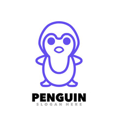 Penguin line art