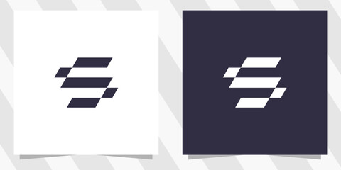 letter s logo design vector