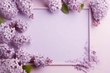 Beautiful Lilac Frame Abstract Background