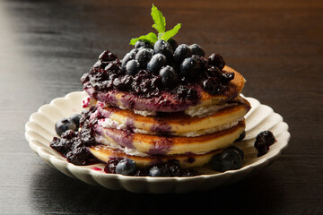 ブルーベリーのパンケーキ