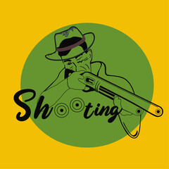 shooter, concept art drawing vector