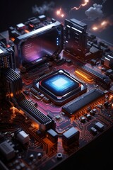Computer CPU Processor - Generative AI