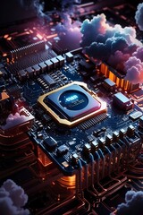 Computer CPU Processor - Generative AI