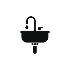 Sink icon isolated on white background