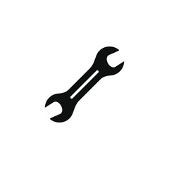 Wrench icon isolated on white background
