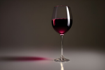 red wine glass. generative ai