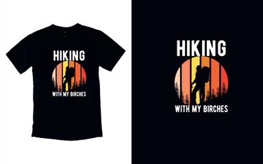  Wander, Conquer, Hiking Adventure Awaits, Embrace the Journey T-shirt Design