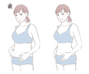 ダイエットに成功した女性　