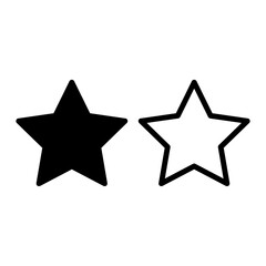 star icon glyph style design flat trendy style illustration on white background..eps