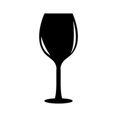 wine glass icon vector glyph style design flat illustration on white background..eps