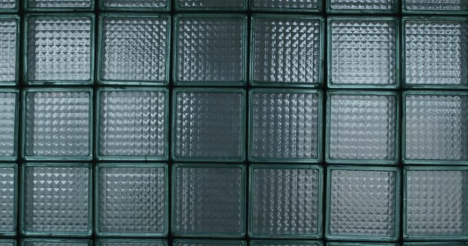 A glass wall background, glass tiles texture