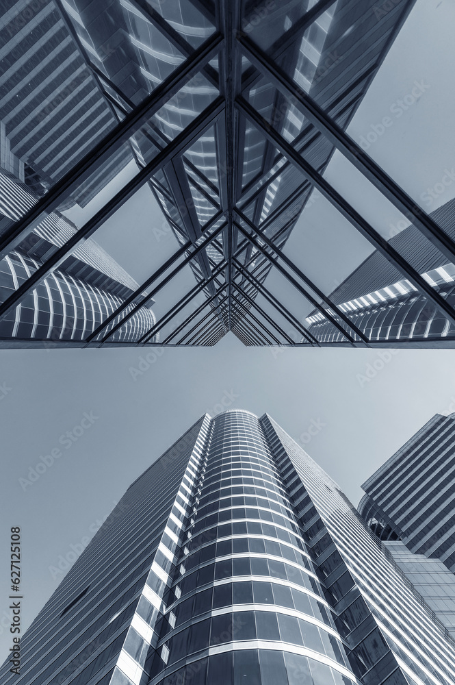 Aufkleber exterior of modern architecture. building abstract background