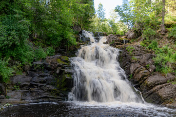 Naklejka premium Waterfall in Karelia