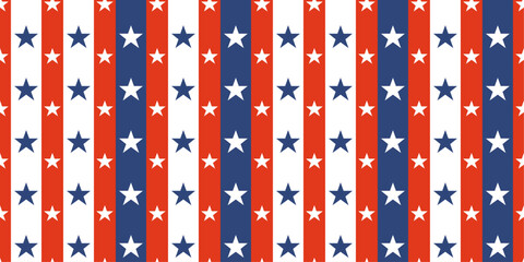 USA flag blue red backdrops with stars and stripes. USA background. American stars vertical pattern.