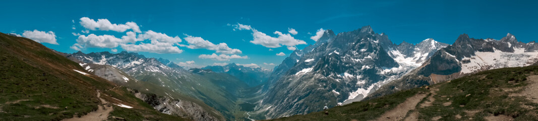 Panorama of the Tour Du Mont Blanc