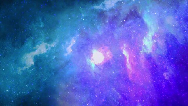 Fly through large clusters of stars galaxy nebula. universe. planet Earth star fields space. traveling trough filled stars, nebulae galaxies. Cosmos stars, space, planets. Titles, Intro, Logo Reveal