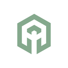 Obraz premium Monogram design vector logo. Monogram initial letter mark A logo design. Monogram design vector logo. Monogram initial letter mark A logo design simple A monogram