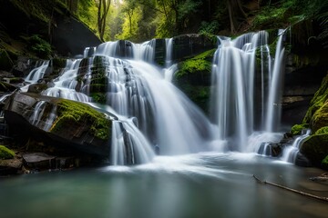Obraz premium waterfall in the forest
