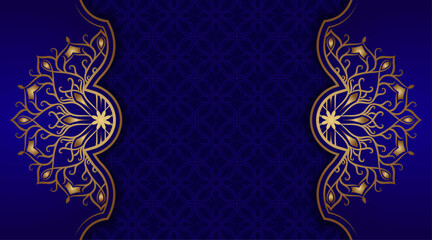 luxury background, with golden mandala ornament