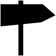 signpost direction icon symbol vector image. Illustration of the arrow information signboard guide destination design image.