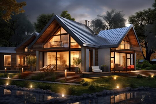 Design concept for the construction of a family-oriented house in a new location.
