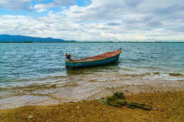 Blue sky and calm sea