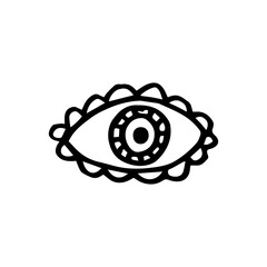 illustration of eye tattoo element