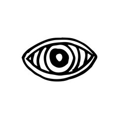 Spiral shape eyes icon 